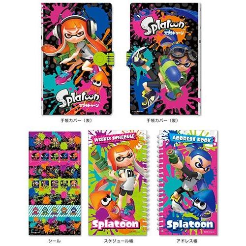 新品 スプラトゥーン システム手帳 任天堂 Wii U Splatoon 手帳 シール スケジュール...