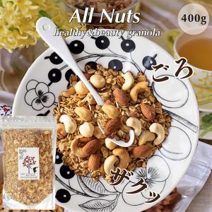 グラノーラ 糖質オフ オールナッツ 400g  有機 オートミール グルテンフリー オーガニック アーモンド  朝食 ダイエット 健康食