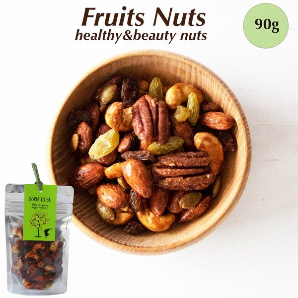 フルーツナッツ 90g ミックスナッツ オーガニック ナッツ グルテンフリー 糖質オフ 有機ナッツ ...