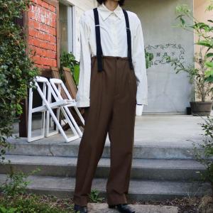 TODAYFUL トゥデイフル Suspenders Highwaist Pants レディース キレイめ シンプル サスペンダー ハイウエスト パンツ 送料無料 12320711｜bornfree-e-shop