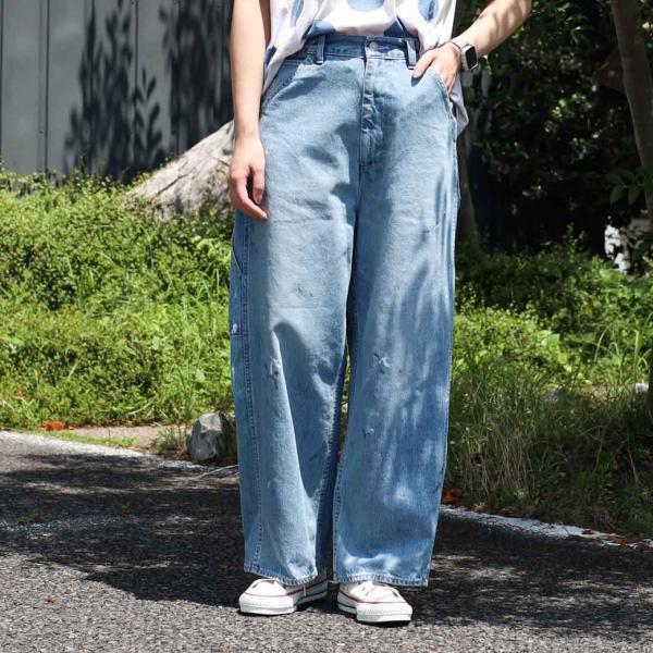 ハーベスティ ビックペインターデニムパンツ BIG PAINTER DENIM PANTS　レディー...