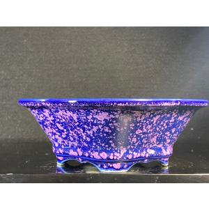 平安泉山 紫結晶木瓜式鉢(大) 5.5号の詳細画像2