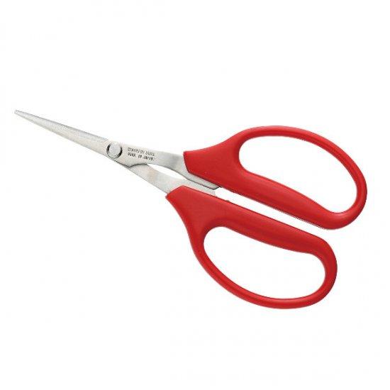 クラフト鋏　赤　先細 2242/Craft scissors thin blade red