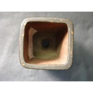 伊藤屯洋 リヒ泥正角下方切立鉢 1.5号の詳細画像2