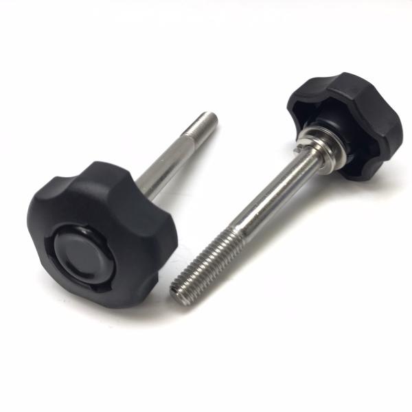 ステンレス製 シート固定ノブボルト ブラック SR400 SR500 RH01J RH03J RH1...