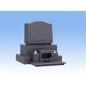 お墓 墓石 デザイン安心価格 洋墓三段のお墓 インド産黒御影石