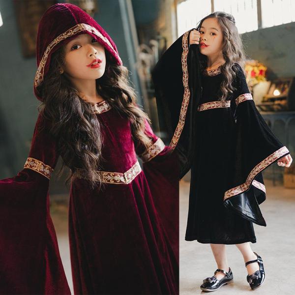 一部即納ハロウィン コスプレ 悪魔 小悪魔 魔女 子供用 大人用 キッズ 女の子 ガール こども 中...