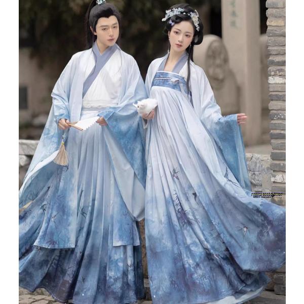 漢服 中華コスプレ 衣装 華流 ハロウィン 衣装 メンズ レディース ペアルック チャイナ服 大人 ...