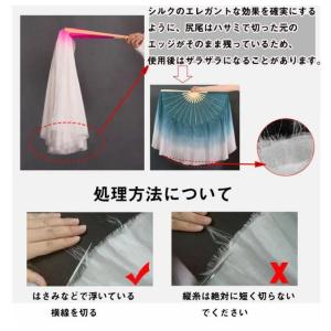 シルクファンベール 古典ダンス扇子 グラデーシ...の詳細画像5