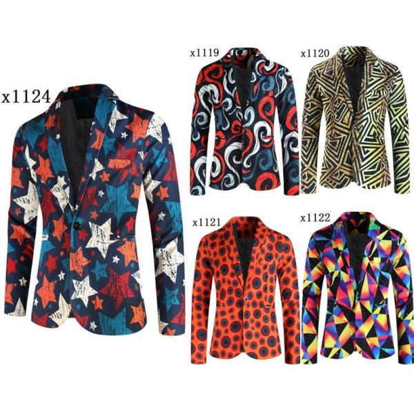 メンズジャケット　ハロウィンChristmasスーツコート　派手なステージ演出服アウター　舞台ダンス...