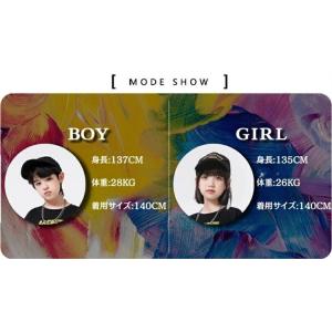 HIPHOP 衣装 キッズ ダンス衣装 黒 ゴ...の詳細画像4