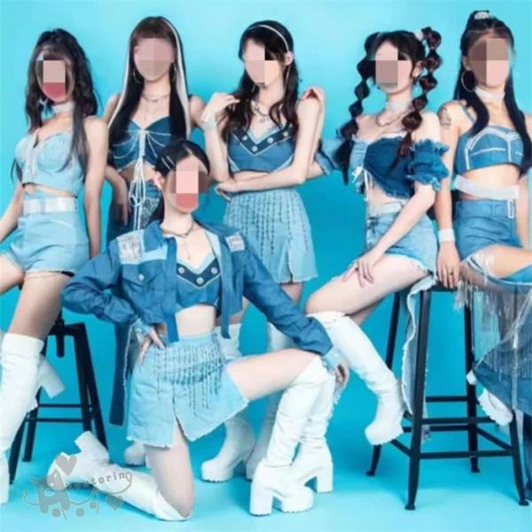 kpop衣装 レディース スパンコール キラキラ 韓国 アイドル衣装 大人  ダンス衣装 KPOP ...