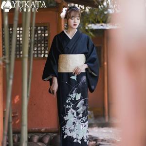 浴衣 セット レディース 和服 古典柄 可愛い 花柄 華やか 黒 白 レトロ 大人 浴衣セット 5点セット ゆかた 巾着袋 足袋 蝶結び帯 腰ひも 大人浴衣 女性 浴衣セッ