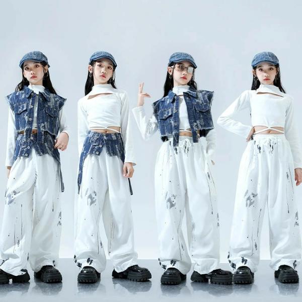 JAZZ DANCE ジャズダンス ステージ衣装 キッズダンス衣装 ジャケット 子供服 ヒップホップ...