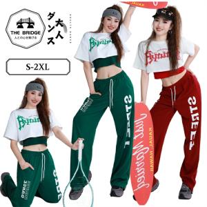 ジャズダンス衣装 赤 緑 レディース へそ出し ...の商品画像