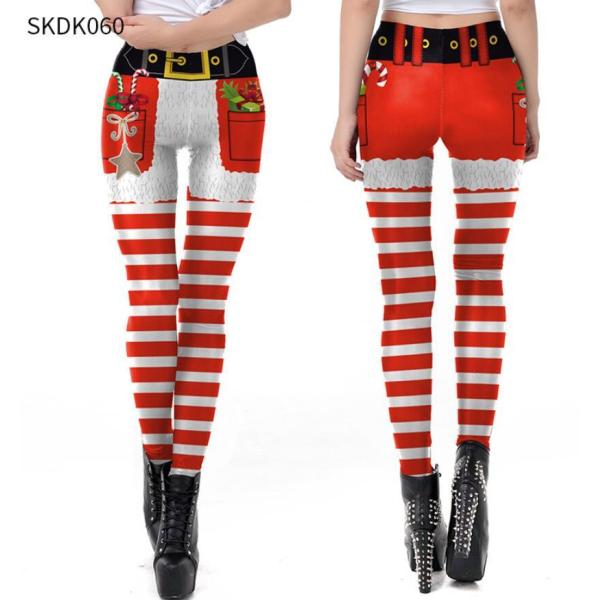 レディース パンツ ズボン クリスマス衣裳 レギンス ヨガウェア スキニーパンツ 欧米風 タイトパン...