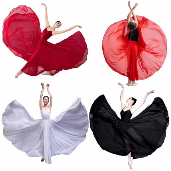 スカート ダンスウェア レディース ボトムス ダンス衣裳 天使風 普段着 春夏 古典舞踊 大裾幅 3...