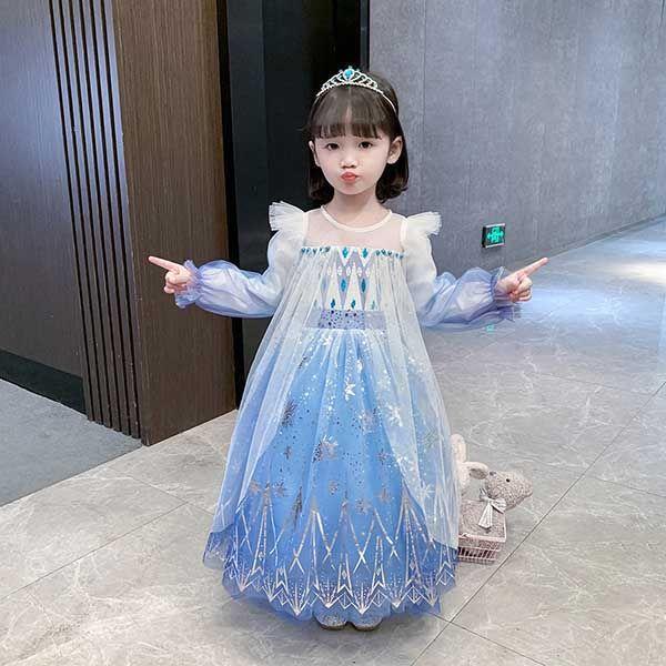 子供 ドレス シンデレラ コスプレ コスチューム 長袖 ロング お姫様ドレス プリンセス なりきり ...