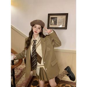 韓国 制服 ブレザー 卒業式 スーツ 女の子 160 なんちゃって制服 セット 卒服 韓国 高校生 入学式 スーツ 小学生 フォーマルスーツ レディース 韓国｜FANCY DRESS SHOP