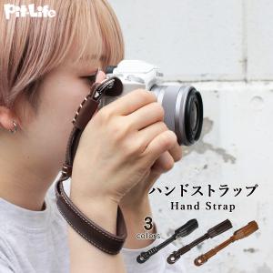 レザー カメラ ハンドストラップ 革 3色 手首...の商品画像