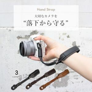 レザー カメラ ハンドストラップ 革 3色 手...の詳細画像1
