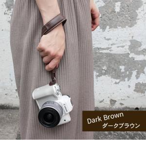 レザー カメラ ハンドストラップ 革 3色 手...の詳細画像5