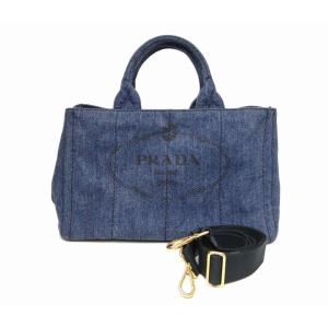 PRADA プラダ B2642B DENIM デニム カナパ 2WAYバッグ ネイビー＜USED＞｜bossfull