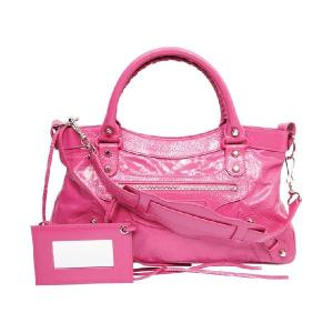 BALENCIAGA バレンシアガ 103208 ザ・ファースト 2WAYエディターズバッグ ハンドバッグ エナメルピンク＜USED＞｜bossfull