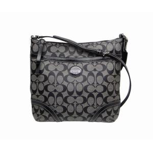 COACH コーチ F18926 ヘリテージ ペイトン シグネチャー ファイル ショルダーバッグ ブラック＜未使用品＞｜bossfull