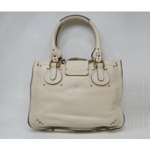 Chloe トートバッグ パディントン レザー クロエ パディントン レザー トートバッグ アイボリー Used B 1429 Bossfull