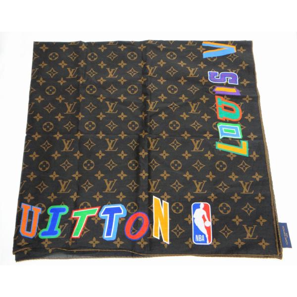 LOUIS VUITTON ルイヴィトン MP3031 NBA モノグラム レターズ バンダナ スカ...