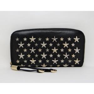 JIMMY CHOO ジミーチュウ スタースタッズ ラウンドファスナー長財布 ブラック＜USED＞【送料無料】｜bossfull