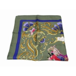 HERMES エルメス カレ90 LE LAISSER COURRE 狩猟 犬 馬 動物柄 大判