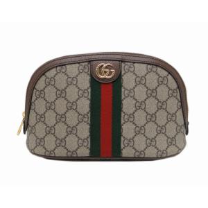 GUCCI（グッチ） GGスプリーム ストロベリー プリント ポーチ 苺柄