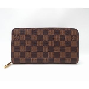 LOUIS VUITTON ルイヴィトン N41661 ダミエ・エベヌ ジッピー・ウォレット ラウンドファスナー長財布＜USED＞｜bossfull