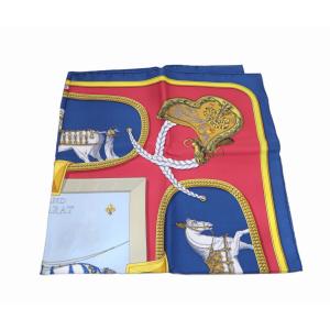 HERMES（エルメス） カレ90 LES ARMES DE PARIS パリの紋章 大判シルク