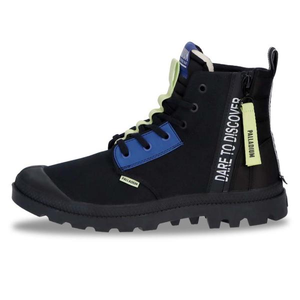 パラディウム PALLADIUM PAMPA HI OVERLAB 2 BLACK メンズ レディー...