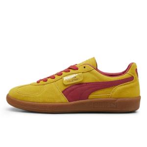 プーマ パレルモ PUMA PALERMO Pele Yellow-Club Red メンズ レディース スニーカー 396463-01｜bostonclub