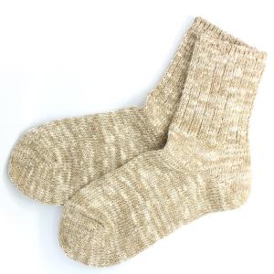 ロトト ROTOTO LOW GAUGE SLUB SOCKS BEIGE ソックス R1054-BEIGE｜bostonclub