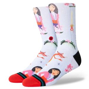 スタンス STANCE MULAN BY ESTEE RED レディース ソックス DISNEY x ESTEE PREDA ディズニー×エスティ・プレダ A555C23MUL#RED｜bostonclub