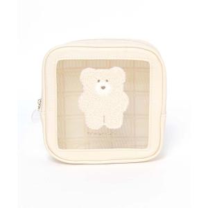 モコモカ [コスメポーチ] ブロックポーチ 【クリーム】の商品画像