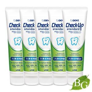 ライオン デント チェックアップ スタンダード (マイルドシトラスミント) 135g×5本セット 【...