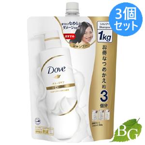 ダヴ Dove ダメージケア シャンプー 1000g 詰替×3個セット