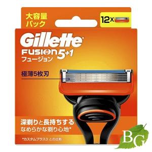 Gillette ジレット フュージョン 替刃 12個入り : セラフィーネット