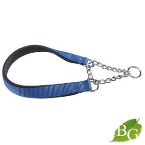 イタリアferplast社製 デイトナ CSS 20/55 ブルー 犬 首輪 チェーン ハーフチョー...