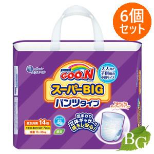 Goo.N スーパービッグパンツタイプ 14枚×6パック GOO.N グーン スーパービッグ パンツタイプ 14枚入×6個セット