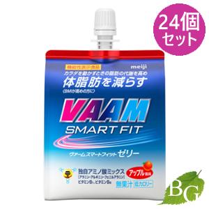 明治 ヴァーム スマートフィットゼリー アップル風味 180g×24個セット