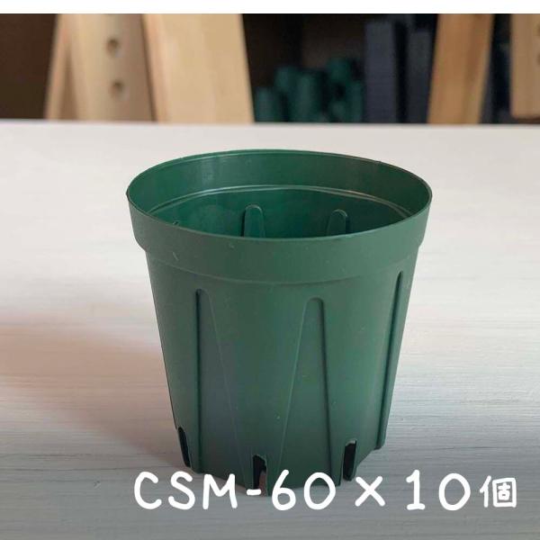 【10個セット】CSM-60（2号・6cm） スリット鉢