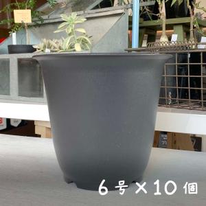プラスチック鉢 Bo 6号 (ブラック/黒) : Botanique Yahoo!ショッピング