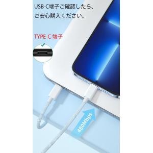 【2本セット】USB C/Type C to ...の詳細画像3
